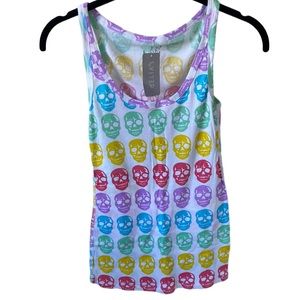 NEW Delia’s rainbow skull tank top